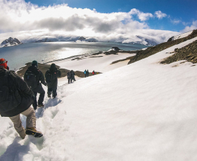 Equipe da Secretaria de Comunicação da UnB acompanhou pesquisadores na Antártica durante expedição de inauguração de nova estação brasileira no local, em 2017. Foto: Marcelo Jatobá
