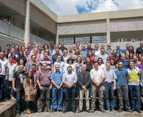 Técnicos administrativos, professores e alunos do Campus da UnB no Gama (FGA) comemoram dez anos de existência. Foto: Beto Monteiro. 19/03/2018