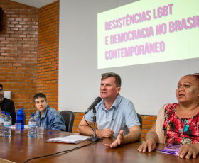 Seminário organizado pelo Núcleo de Estudos da Diversidade Sexual e de Gênero (Nedig/Ceam) faz parte da Semana LGBT. Foto: Beto Monteiro. 26/06/2018