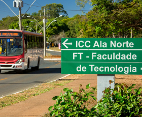 O  ônibus 0.110 é o principal utilizado por estudantes da UnB.Foto: Luis Gustavo Prado. 24/07/2018