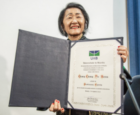 Professora Chang Dorea recebe título de emérita. Foto: Beto Monteiro. 08/11/2018