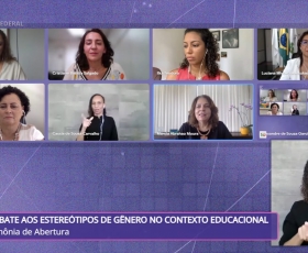 Cerimônia de abertura das comemorações do Dia Internacional das Mulheres, do Instituto Federal de Brasília (IFB). Reprodução da Internet. 08/03/2022