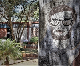 Mosaico em homenagem a Honestino Guimarães.  Foto: Beto Monteiro. 04/04/2022