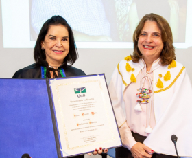 Ivone Rezende recebe título de professora emérita. Foto: Luis Gustavo Prado. 24/05/2019